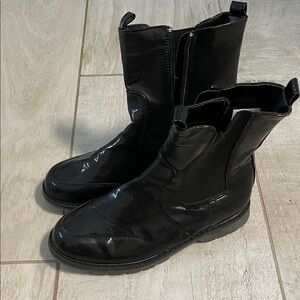 Sleek Black Kids Boots